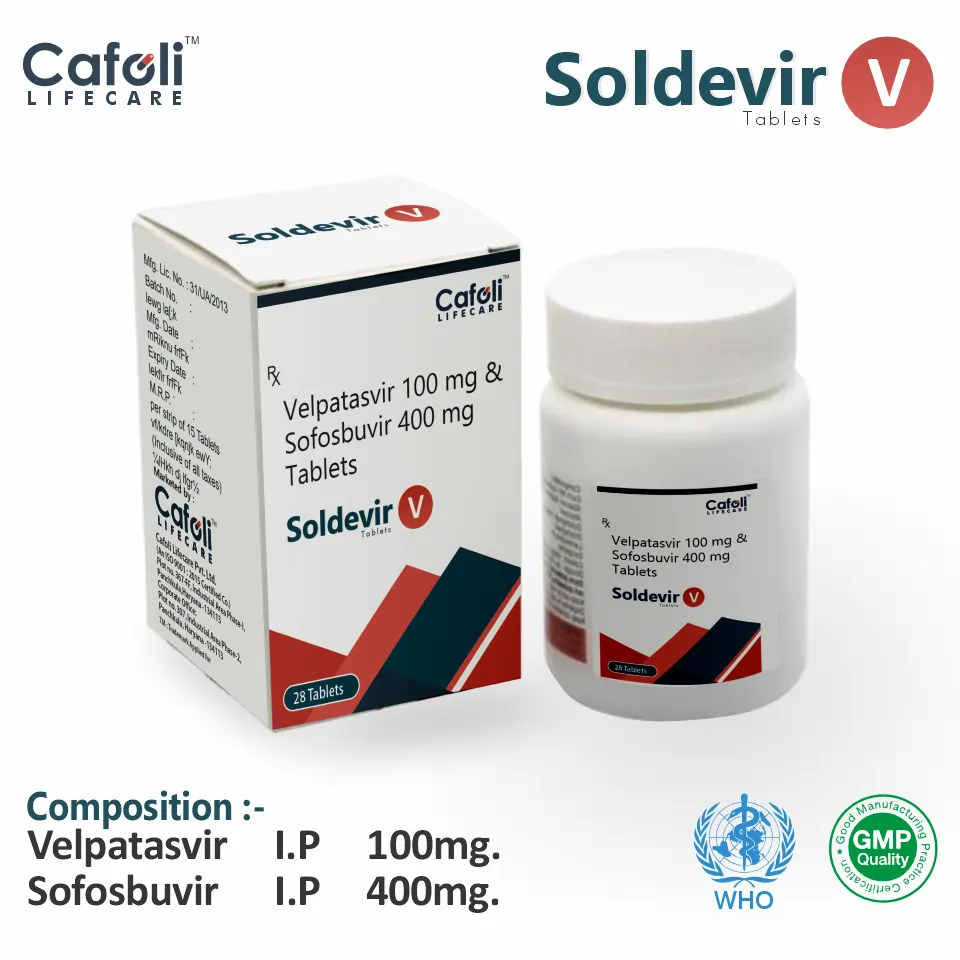 Sofosbuvir 400 mg + Velpatasvir 100 mg Tablet PCD Pharma Franchise